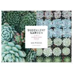 Succulent Garden Double-Sided 500 Piece Jigsaw Puzzle