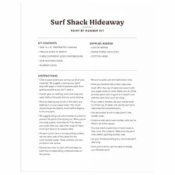Surf Shack Hideaway 11 X 14 Paint By Number Kit
