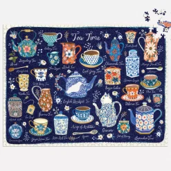 Tea Time 1000 Piece Puzzle With Shaped Pieces