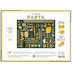 The Art Of Pasta 1000 Piece Puzzle With Shaped Pieces