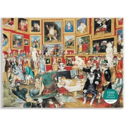 Tribuna Of The Uffizi Meowsterpiece Of Western Art 1500 Piece Jigsaw Puzzle