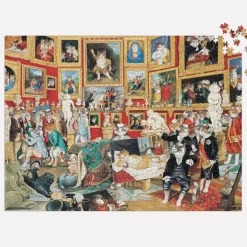 Tribuna Of The Uffizi Meowsterpiece Of Western Art 1500 Piece Jigsaw Puzzle