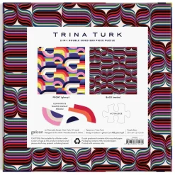 Trina Turk 500 Piece Double Sided Puzzle With Shaped Pieces