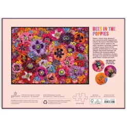 Troy Litten Bees In The Poppies 1000 Piece Puzzle
