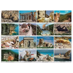 Vacation Cats 1500 Piece Puzzle