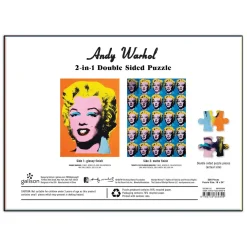 Warhol Marilyn Double-Sided 500 Piece Jigsaw Puzzle