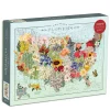 Wendy Gold Usa State Flowers 1000 Piece Jigsaw Puzzle
