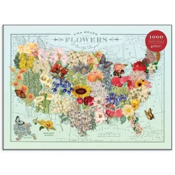 Wendy Gold Usa State Flowers 1000 Piece Jigsaw Puzzle