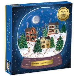 Winter Snow Globe 500 Piece Foil Jigsaw Puzzle