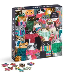 Wintry Cats 500 Piece Puzzle