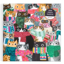 Wintry Cats 500 Piece Puzzle