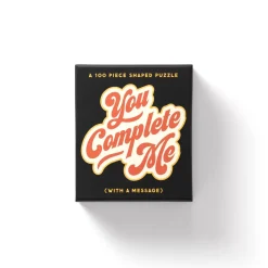 You Complete Me 100 Piece Mini Shaped Foil Puzzle